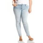 Plus Size Levi's Ripped Mid Rise Skinny Jeans, Women's, Size: 16 - Regular, Blue