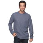 Men's Croft & Barrow&reg; Classic-fit Heavyweight Ribbed Crewneck Tee, Size: Xl, Dark Blue