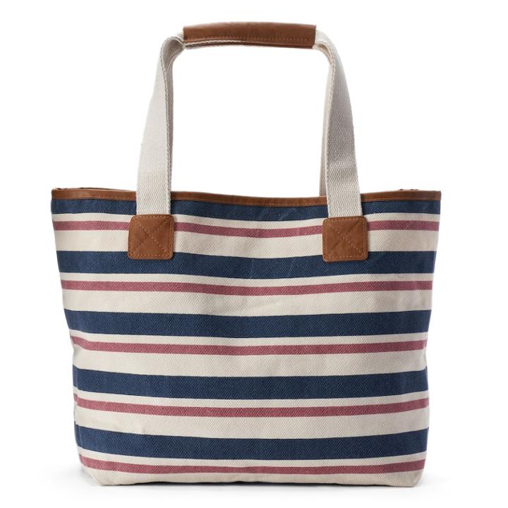 Sonoma Goods For Life&trade; Jamie Striped Tote, Women's, Blue (navy)