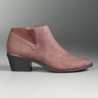 Simply Vera Vera Wang Vienna Women's Ankle Boots, Size: Medium (5), Dark Pink