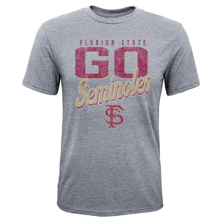 Boys 8-20 Florida State Seminoles Rally Anthem Tee, Size: M 10-12, Grey