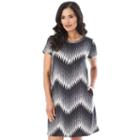 Women's Apt. 9 Printed Knit Dress, Size: Small, Ovrfl Oth