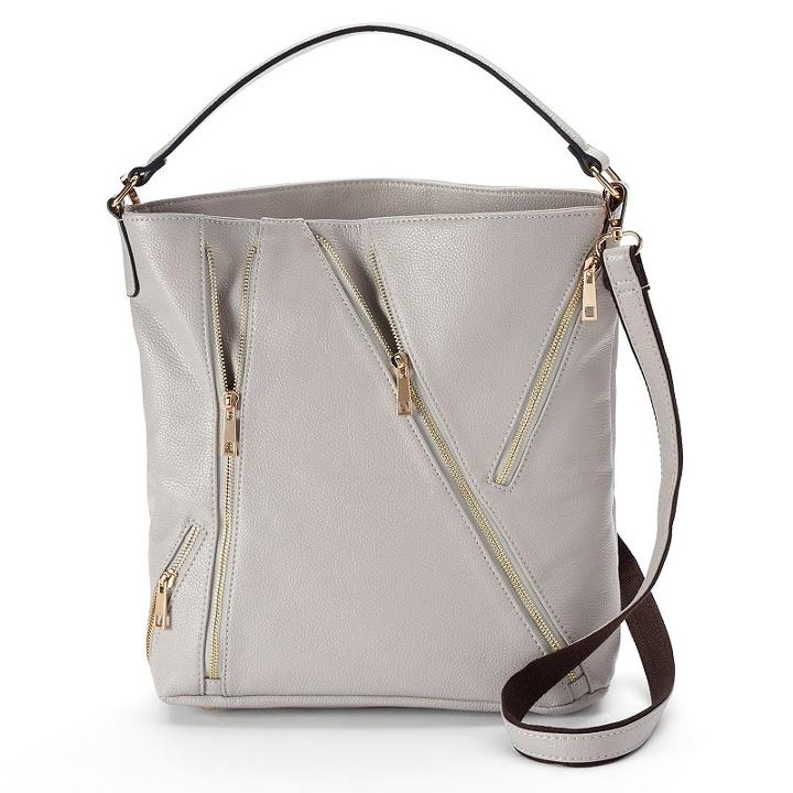 Mellow World Dayna Asymmetrical Hobo, Women's, Grey