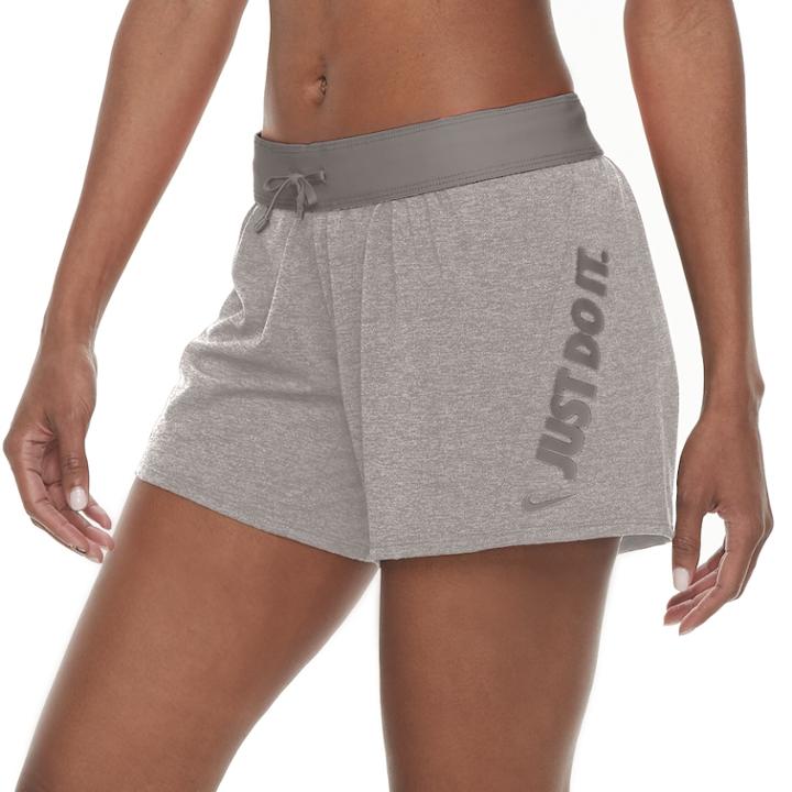 Women's Nike Dry Training Shorts, Size: Medium, Dark Grey