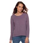 Petite Sonoma Goods For Life&trade; Raglan Sweater, Women's, Size: M Petite, Purple
