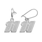Insignia Collection Nascar Denny Hamlin Sterling Silver 11 Drop Earrings, Women's, Grey