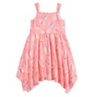 Girls 4-10 Jumping Beans&reg; Patterned Handkerchief Dress, Size: 6, Brt Pink