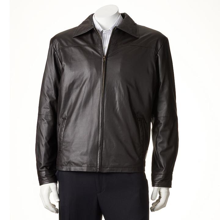 Big & Tall Excelled New Zealand Lamb Leather Open-bottom Jacket, Men's, Size: Xxl Tall, Brown