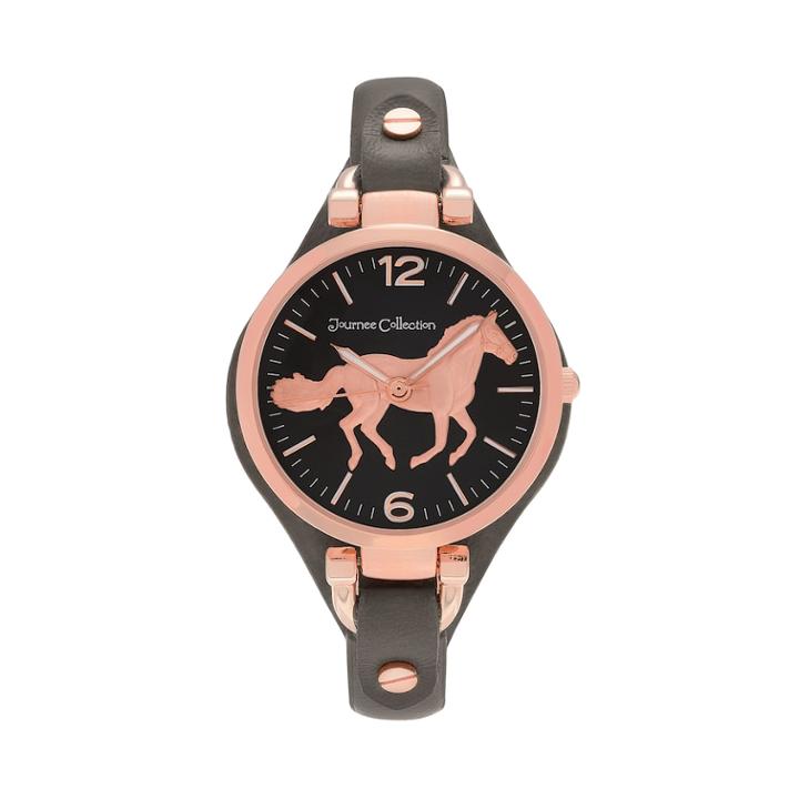 Journee Collection Women's Horse Watch, Size: Medium, Grey