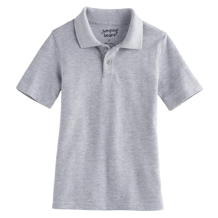 Boys 4-10 Jumping Beans&reg; Pique Polo, Size: 4, Light Grey