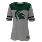 Juniors' Michigan State Spartans Football Tee, Women's, Size: Large, Green Oth