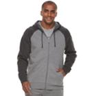 Men's Tek Gear&reg; Ultra Soft Fleece Basic Full-zip Hoodie, Size: Medium, Oxford