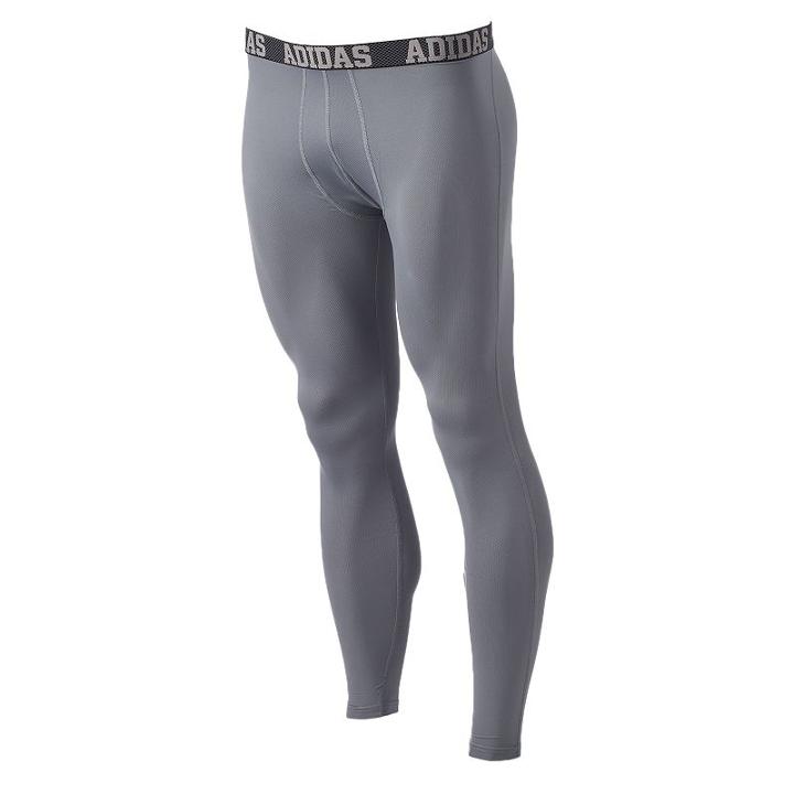 Men's Adidas Ultratech Climacool Base Layer Pants, Size: Large, Grey