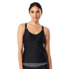 Women's Speedo Keyhole Tankini Top, Size: Small, Black