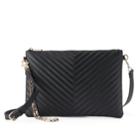 Apt. 9&reg; Ivy Quilted Chevron Crossbody Wristlet, Women's, Black