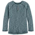 Boys 4-7x Sonoma Goods For Life&trade; Raglan Thermal Henley, Size: 6, Blue