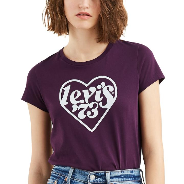 Women's Levi's Batwing Logo Tee, Size: Xs, Purple