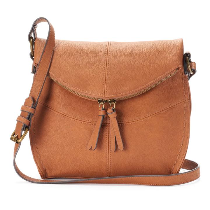 Sonoma Goods For Life&trade; Shelia Flap Crossbody Bag, Women's, Red/coppr