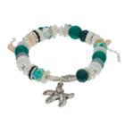 Believe In Beaded Starfish Charm Stretch Bracelet, Women's, Multicolor