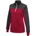 Women's Campus Heritage Indiana Hoosiers Scaled Quarter-zip Pullover Top, Size: Small, Dark Red