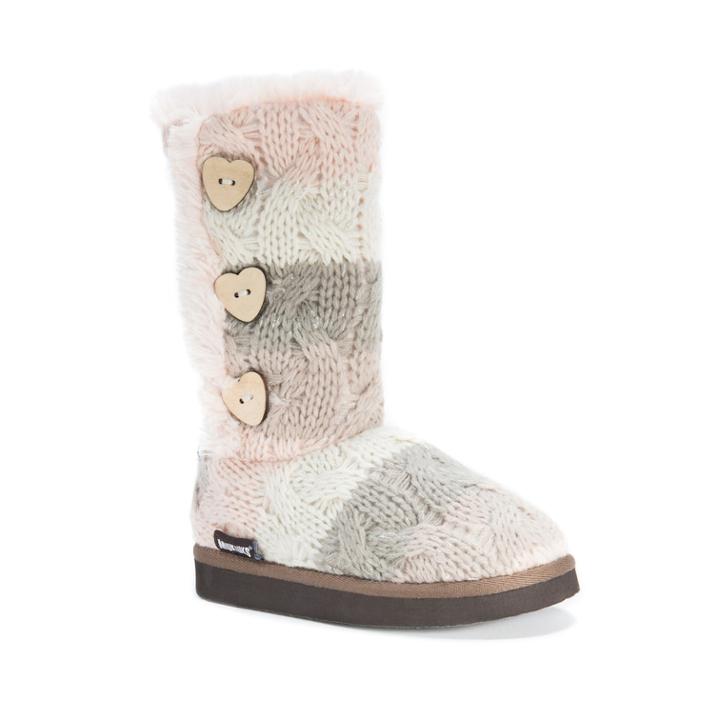Muk Luks Malena Girls' Boots, Size: 13, Grey