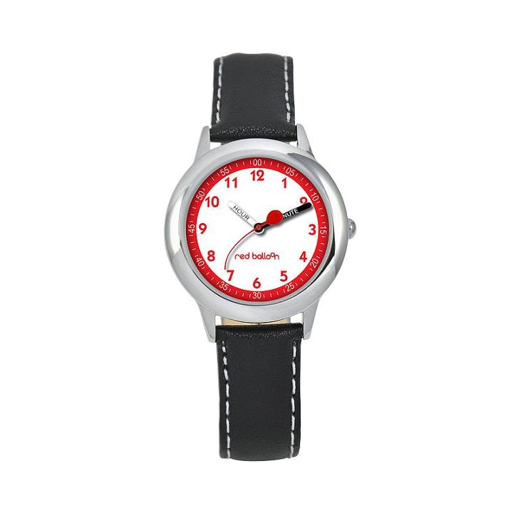 Red Balloon Kids' Time Teacher Watch, Kids Unisex, Black