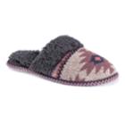 Muk Luks Women's Knit Scuff Slippers, Size: Small, White
