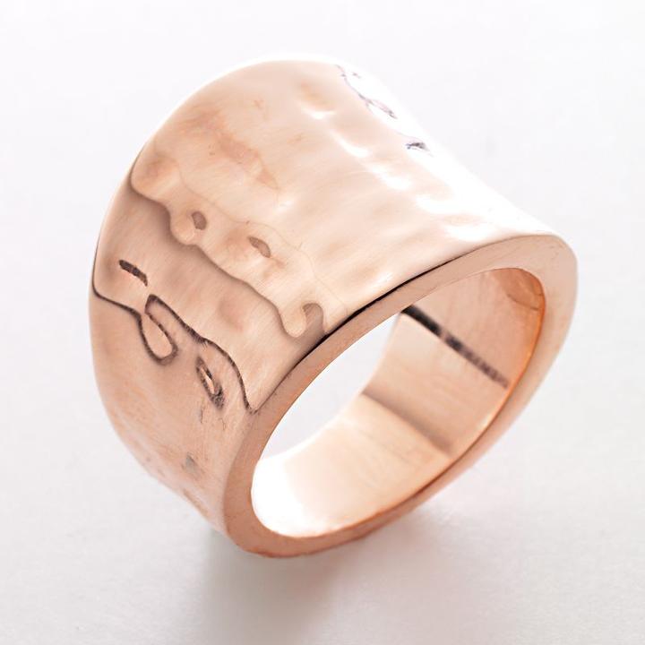Rose Gold Tone Ring, Women's, Size: 9, Pink