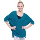 Plus Size Soybu Brandi V-neck Tunic Sweater, Women's, Size: 1xl, Blue (navy)