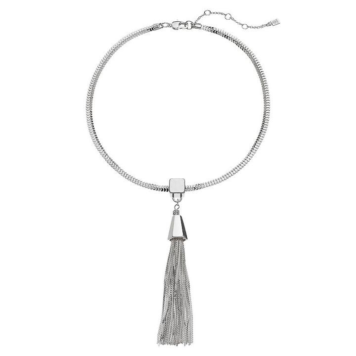 Jennifer Lopez Tassel Pendant Necklace, Women's, Silver