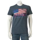 Men's Freedom Flag Tee, Size: Small, Med Grey