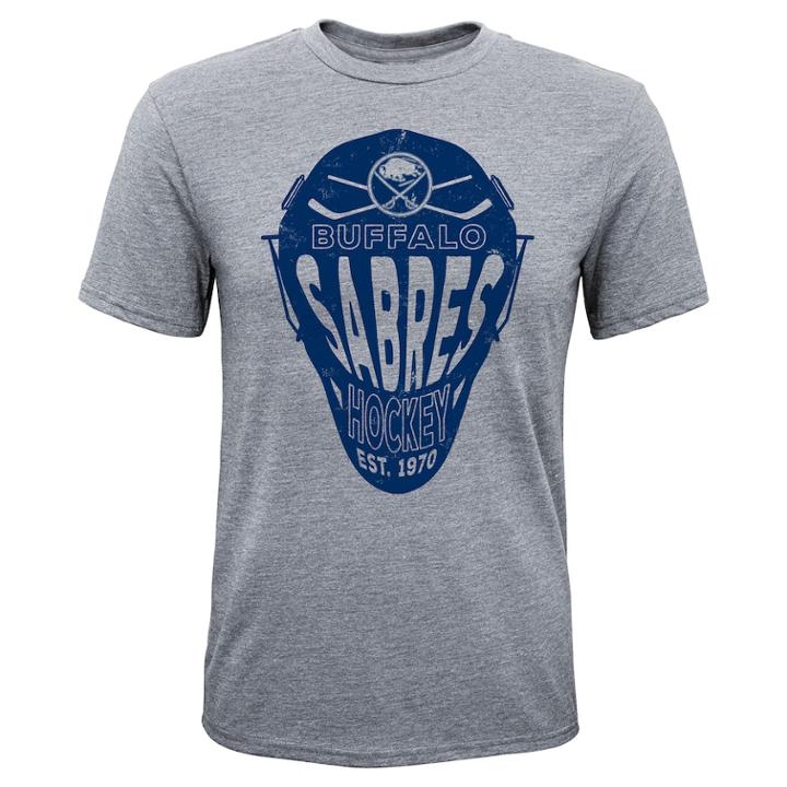 Boys 8-20 Buffalo Sabres Helmet Goals Tee, Size: L 14-16, Grey