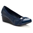 Croft & Barrow&reg; Women's Ballet Wedges, Size: 8, Blue (navy)