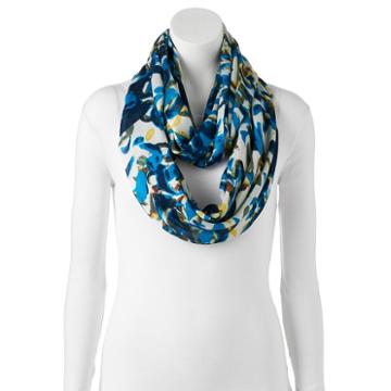 Manhattan Accessories Co. Floral Infinity Scarf, Women's, Blue