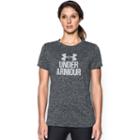 Women's Under Armour Tech Twist Short Sleeve Graphic Tee, Size: Small, Black