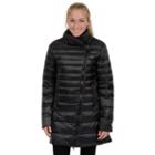 Women's Champion Asymmetrical Puffer Jacket, Size: Medium, Black