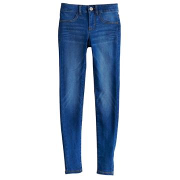 Girls 7-16 & Plus Size So&reg; Constructed Ultimate Jeggings, Size: 14 1/2, Blue