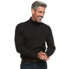 Men's Croft & Barrow&reg; Classic-fit Turtleneck, Size: Large, Black