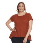 Plus Size Sonoma Goods For Life&trade; Waffle-weave Swing Tee, Women's, Size: 0x, Drk Orange