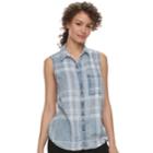 Juniors' So&reg; Sleeveless Shirt, Teens, Size: Xl, Blue