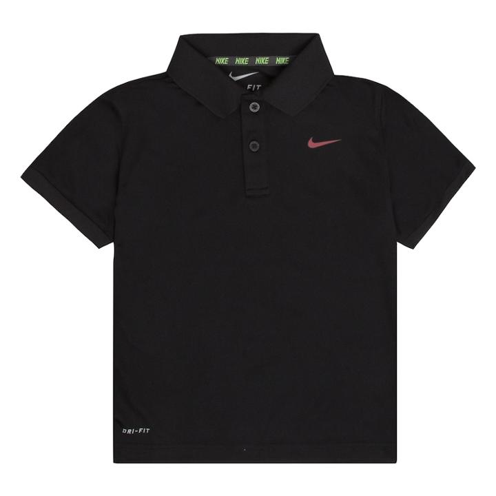 Nike Dri-fit Polo - Boys 4-7, Size: 6, Black