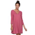Juniors' Mudd&reg; Strappy Swing Dress, Teens, Size: Medium, Pink
