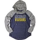 Women's Michigan Wolverines School Pride Hooded Tee, Size: Xl, Blue (navy)
