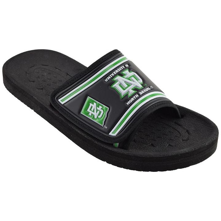Adult North Dakota Slide Sandals, Size: Xs, Black