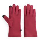 Women's Cuddl Duds Faux Fur Lined Flex Fit Tech Gloves, Red Other