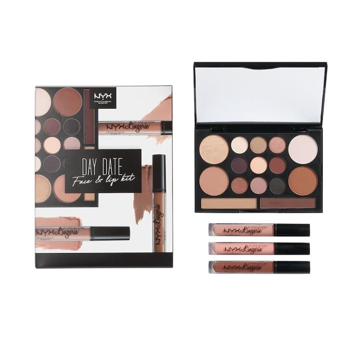 Nyx Professional Makeup Day Date Face & Lip Kit, Natural