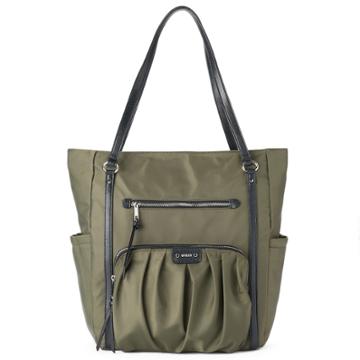 Utiliti Pleated Pocket Tote, Women's, Med Green