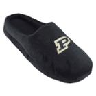 Adult Purdue Boilermakers Black Slippers, Size: Small