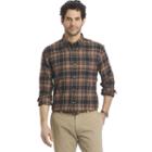 Men's Arrow Classic-fit Plaid Flannel Button-down Shirt, Size: Small, Med Green