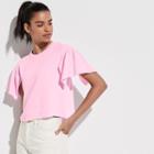 K/lab Ruffle Sleeve Sweatshirt, Teens, Size: Small, Med Pink